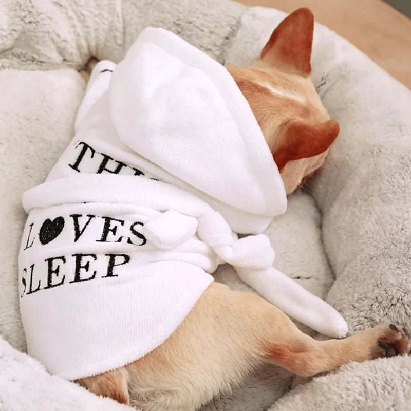 Pet Dog Bathrob Dog Pajamas Sleeping Clothes..