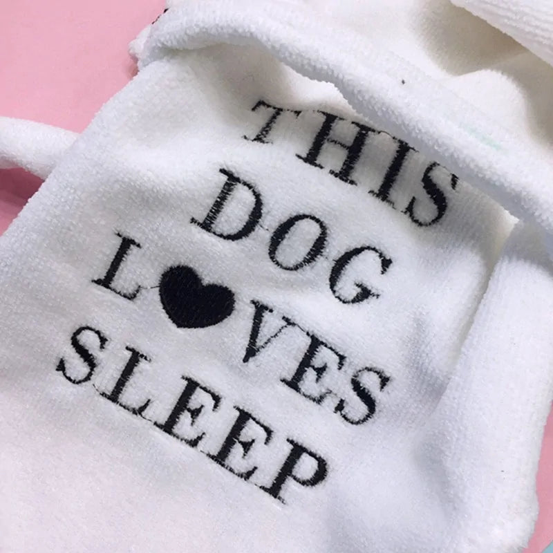 Pet Dog Bathrob Dog Pajamas Sleeping Clothes..