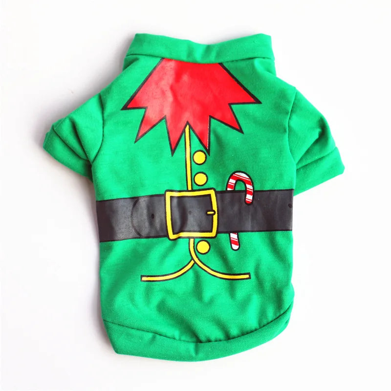 Christmas Dog Clothes New Year Pets Dogs Clothing for Small Medium Dogs Costume Chihuahua Pet Shirt Warm Dog Clothing Yorkshire