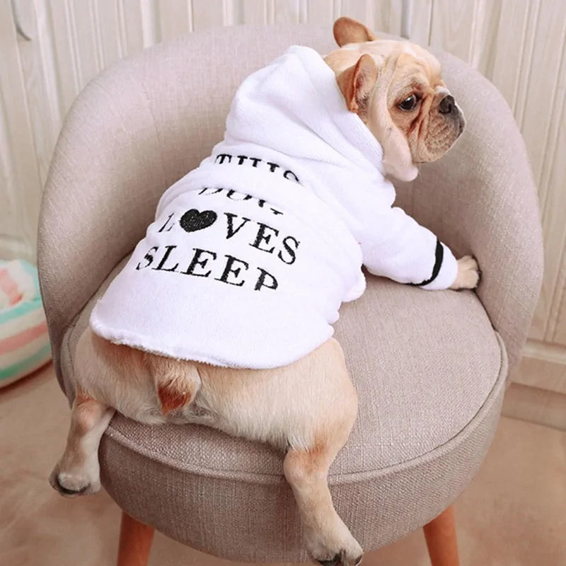 Pet Dog Bathrob Dog Pajamas Sleeping Clothes..