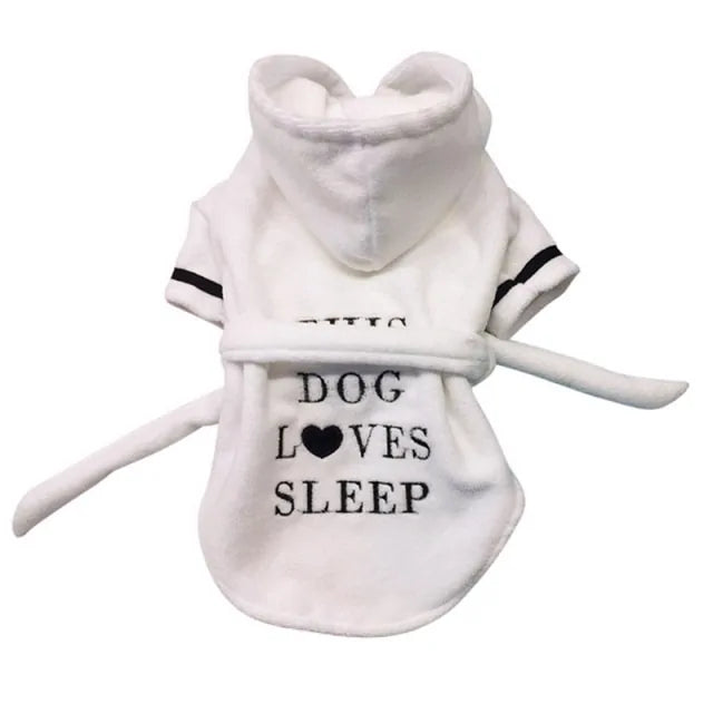Pet Dog Bathrob Dog Pajamas Sleeping Clothes..