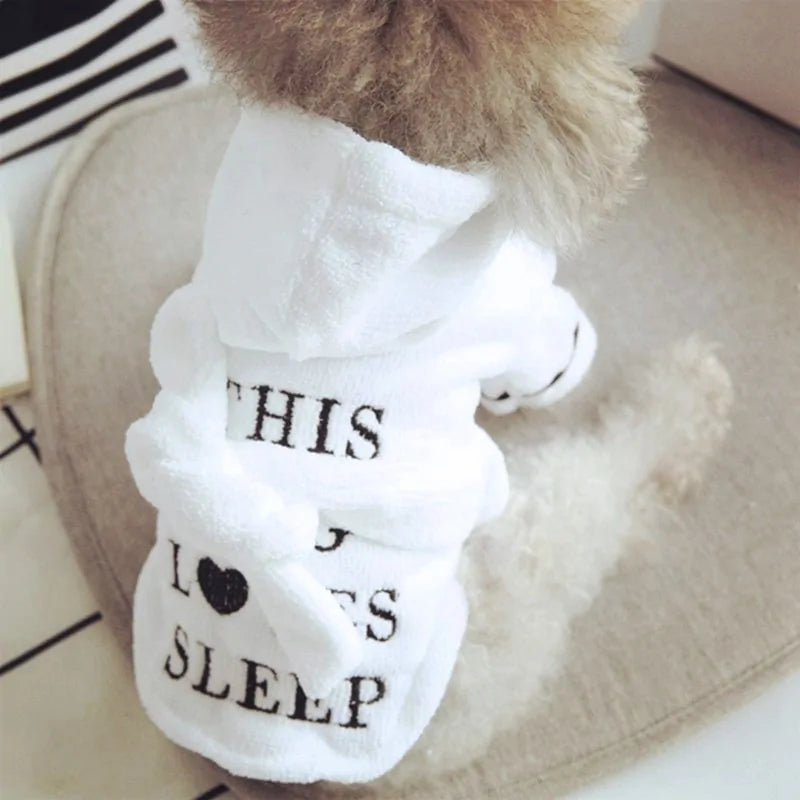 Pet Dog Bathrob Dog Pajamas Sleeping Clothes..