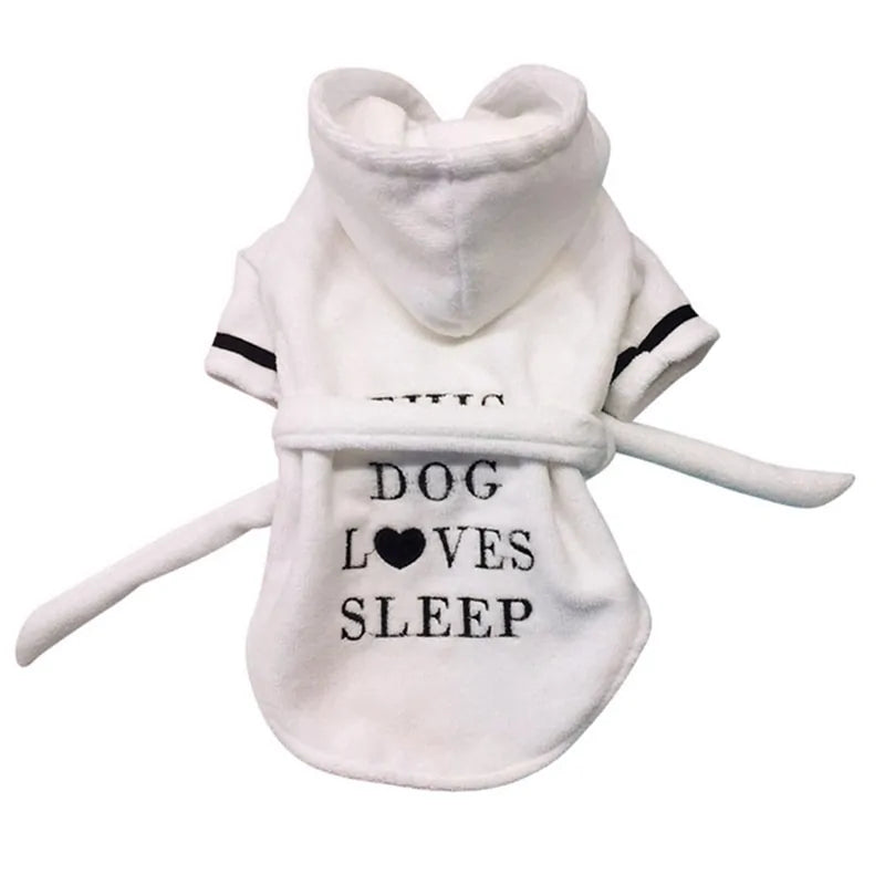 Pet Dog Bathrob Dog Pajamas Sleeping Clothes..
