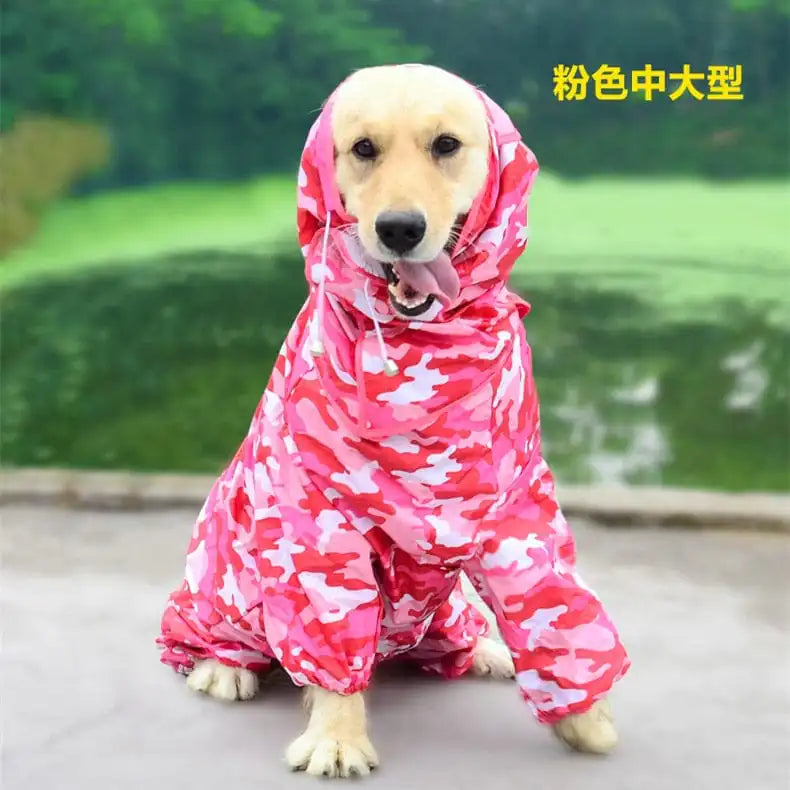 Dog Raincoat-Waterproof Jumpsuit...